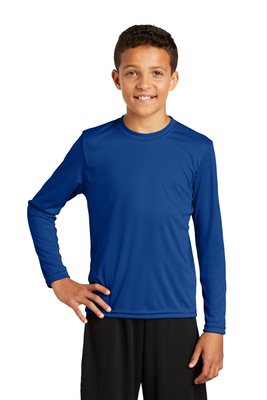 YST350LS Sport-Tek 3.8-ounce 100% Polyester T-Shirt True Royal