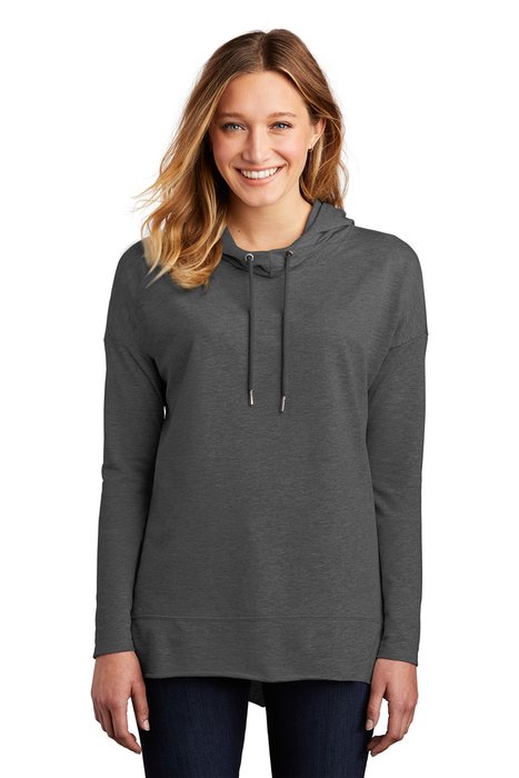 DT671 District Women's Featherweight French Terry Hoodie Washed Coal