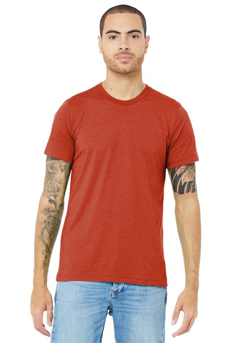 BC3413 Bella + Canvas 3.8-ounce T-Shirt Brick Triblend
