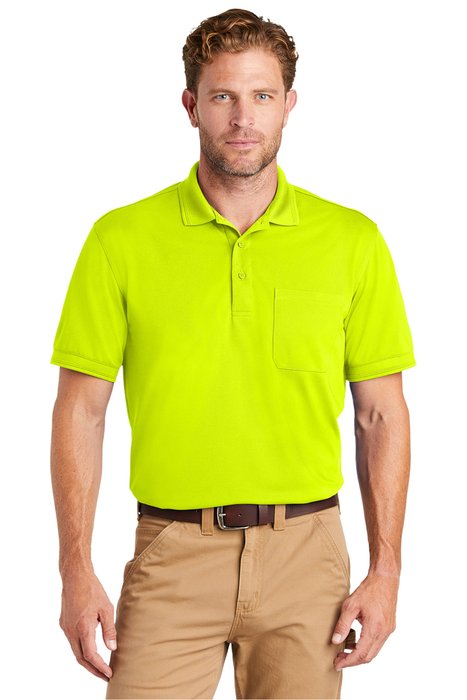 CS4020P CornerStone 6.5-ounce Industrial Snag-Proof Pique Pocket Polo Safety Yellow