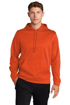 F244 Sport-Tek Sport-Wick Fleece Hooded Pullover Deep Orange