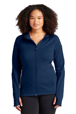 L248 Sport-Tek Ladies Tech Fleece Full-Zip Hooded Jacket True Navy