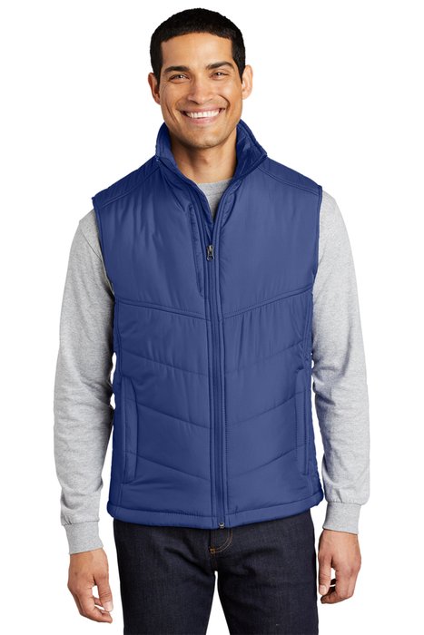 J709 Port Authority Puffy Vest Mediterranean Blue/ Black