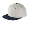 STC19 Sport-Tek Yupoong Flat Bill Snapback Cap Heather Grey/ True Navy