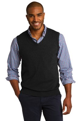 SW286 Port Authority Sweater Vest Black