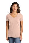 LPC099V Port & Company Ladies Beach Wash Garment-Dyed V-Neck Tee Peach
