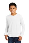 DT132Y District Youth Perfect Tri Long Sleeve Tee White