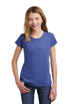 DT6001YG District Girls Very Important Tee Royal Frost