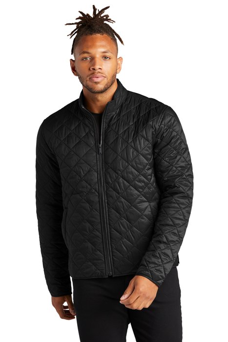 MM7200 MERCER+METTLE Quilted Full-Zip Jacket Deep Black
