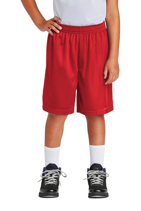 YST510 Sport-Tek Youth PosiCharge Classic Mesh Short True Red