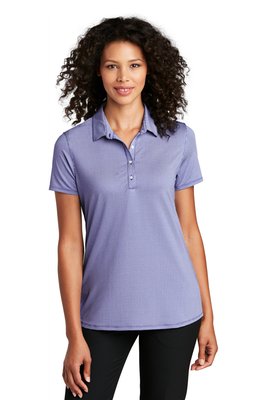 LK646 Port Authority 4.4-ounce Ladies Gingham Polo True Navy/ White