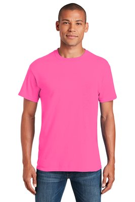 5000 Gildan 5.3-ounce 100% Cotton T-Shirt Safety Pink