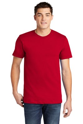 2001A American Apparel 4.3-ounce 100% Cotton T-Shirt Red