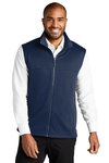 F906 Port Authority Collective Smooth Fleece Vest River Blue Navy