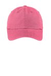 LPWU Port Authority Ladies Garment-Washed Cap Bright Pink