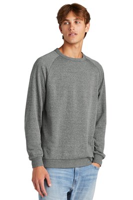 DT1304 District Perfect Tri Fleece Crewneck Sweatshirt Heathered Charcoal