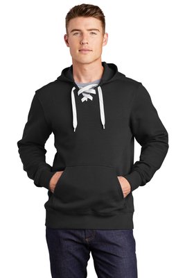 ST271 Sport-Tek Lace Up Pullover Hooded Sweatshirt Black