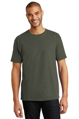 5250 Hanes 6-ounce 100% Cotton T-Shirt Fatigue Green