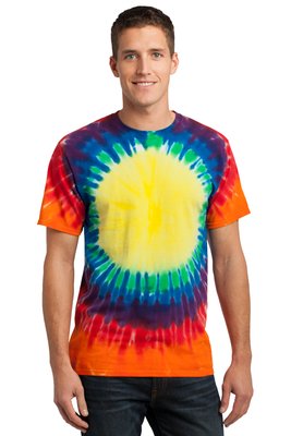 PC149 Port & Company 5.4-ounce 100% Cotton T-Shirt Rainbow