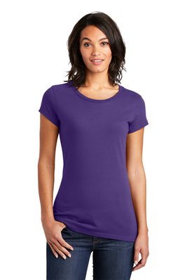 DT6001 District Women's Fitted Very Important Tee Purple