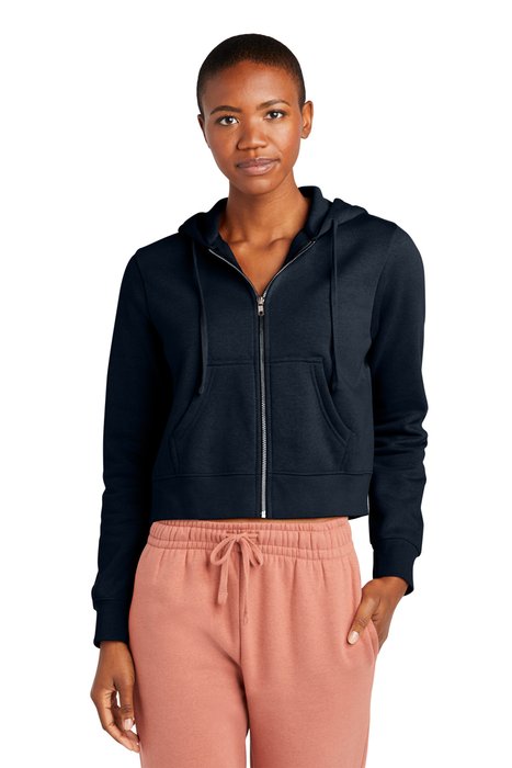 DT6103 District Women's V.I.T Fleece Full-Zip Hoodie New Navy