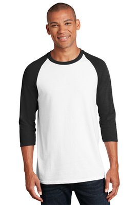 5700 Gildan 5.3-ounce 100% Cotton T-Shirt White/ Black