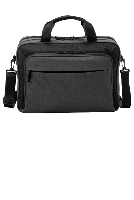 BG323 Port Authority Exec Briefcase Graphite Heather/ Black