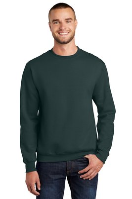 PC90 Port & Company Essential Fleece Crewneck Sweatshirt Dark Green