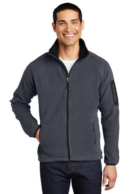 F229 Port Authority Enhanced Value Fleece Full-Zip Jacket Battleship Grey/ Black