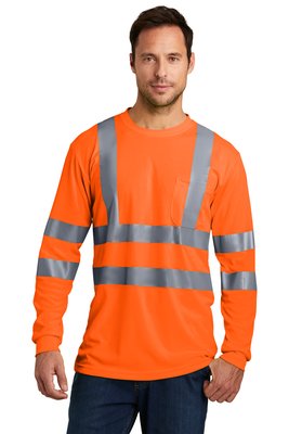 CS409 CornerStone 3.7-ounce 100% Polyester T-Shirt Safety Orange