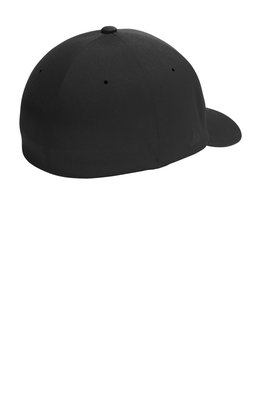 C938 Port Authority Flexfit Delta Cap Black