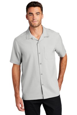 W400 Port Authority Short Sleeve Performance Staff Shirt Silver