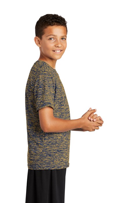 YST390 Sport-Tek 4.1-ounce 100% Polyester T-Shirt True Royal-Gold Electric
