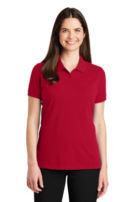 LK8000 Port Authority 6.2-ounce Ladies EZCotton Polo Apple Red