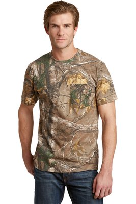 S021R Russell Outdoors - Realtree Explorer 100% Cotton T-Shirt with Pocket Realtree Xtra