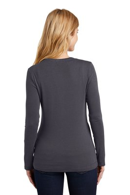LM1008 Port Authority Ladies Concept Stretch Button-Front Cardigan Grey Smoke