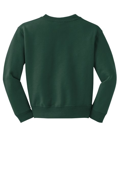 562B JERZEES Youth NuBlend Crewneck Sweatshirt Forest Green