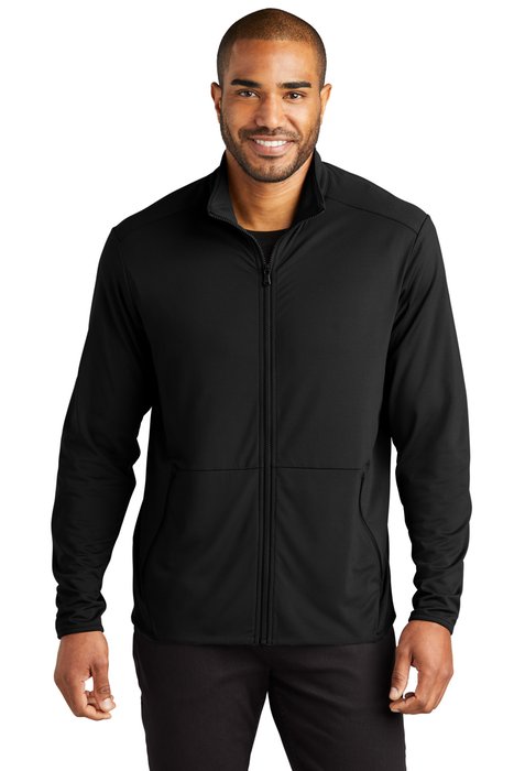 K595 Port Authority Accord Stretch Fleece Full-Zip Black