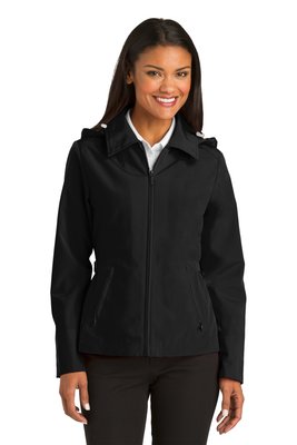 L764 Port Authority Ladies Legacy Jacket Black/ Steel Grey