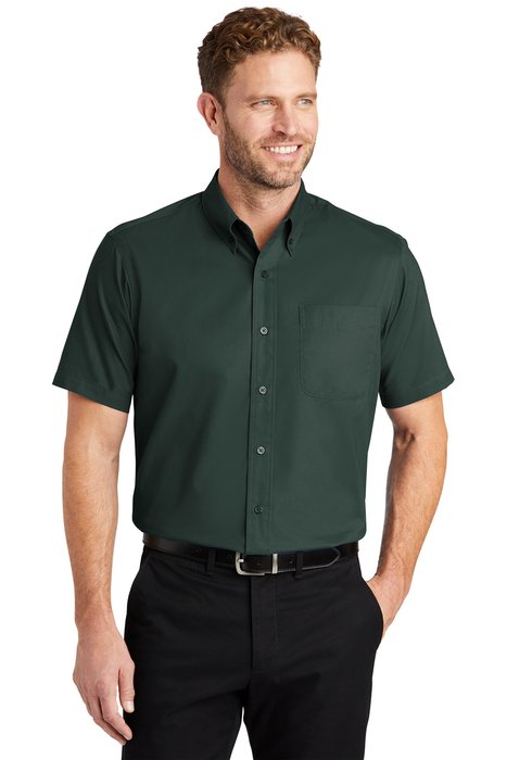 SP18 CornerStone - Short Sleeve SuperPro Twill Shirt Dark Green