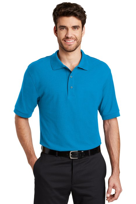 K500ES Port Authority Extended Size Silk Touch Polo Turquoise