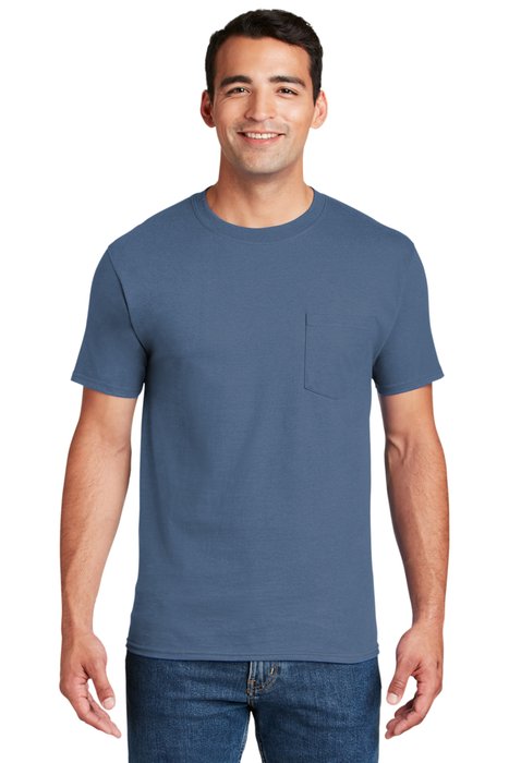 5190 Hanes 6.1-ounce 100% Cotton T-Shirt Denim Blue