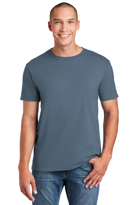 64000 Gildan 4.5-ounce 100% Cotton T-Shirt Indigo Blue
