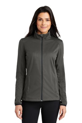 L717 Port Authority Ladies Active Soft Shell Jacket Grey Steel