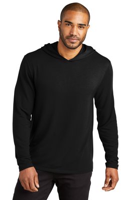 K826 Port Authority Microterry Pullover Hoodie Deep Black