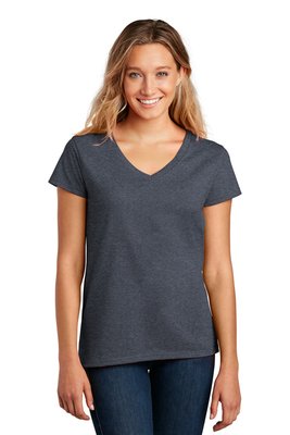 DT8001 District 5.3-ounce T-Shirt Heathered Navy