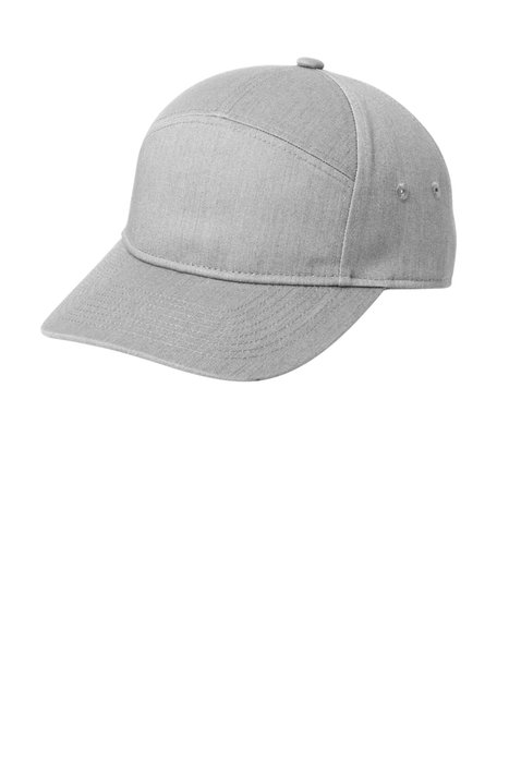 C964 Port Authority 7-Panel Cap Heather Grey