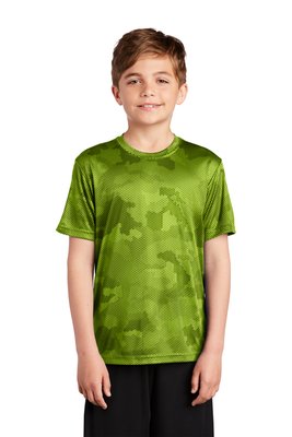 YST370 Sport-Tek 4-ounce 100% Polyester T-Shirt Lime Shock