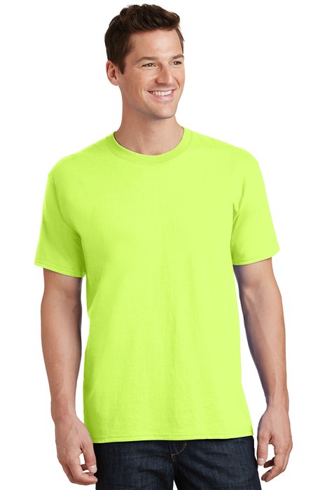 PC54T Port & Company 5.4-ounce 100% Cotton T-Shirt Neon Yellow