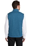 F236 Port Authority Sweater Fleece Vest Medium Blue Heather